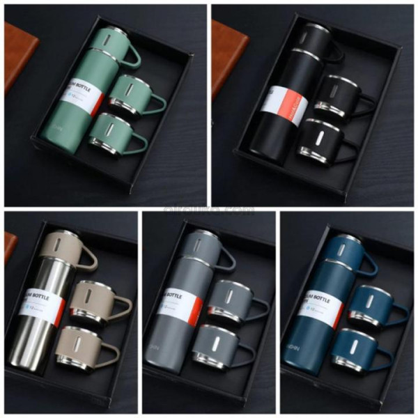 Vaccuum Flask Set Drinking Water Bottle image 1